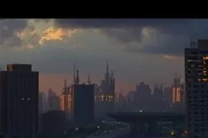 无声剧场舞台剧封面，空荡观众席与聚光灯